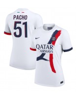 Paris Saint-Germain Willian Pacho #51 Bortedrakt Dame 2024-25 Korte ermer